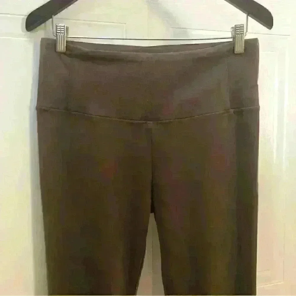 Hilary Radley Legging Pull On Stretch Faux Suede High Waist Brown - Picture 4 of 10